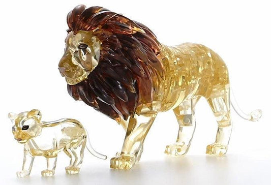 3D CRYSTAL | LION AND CUB