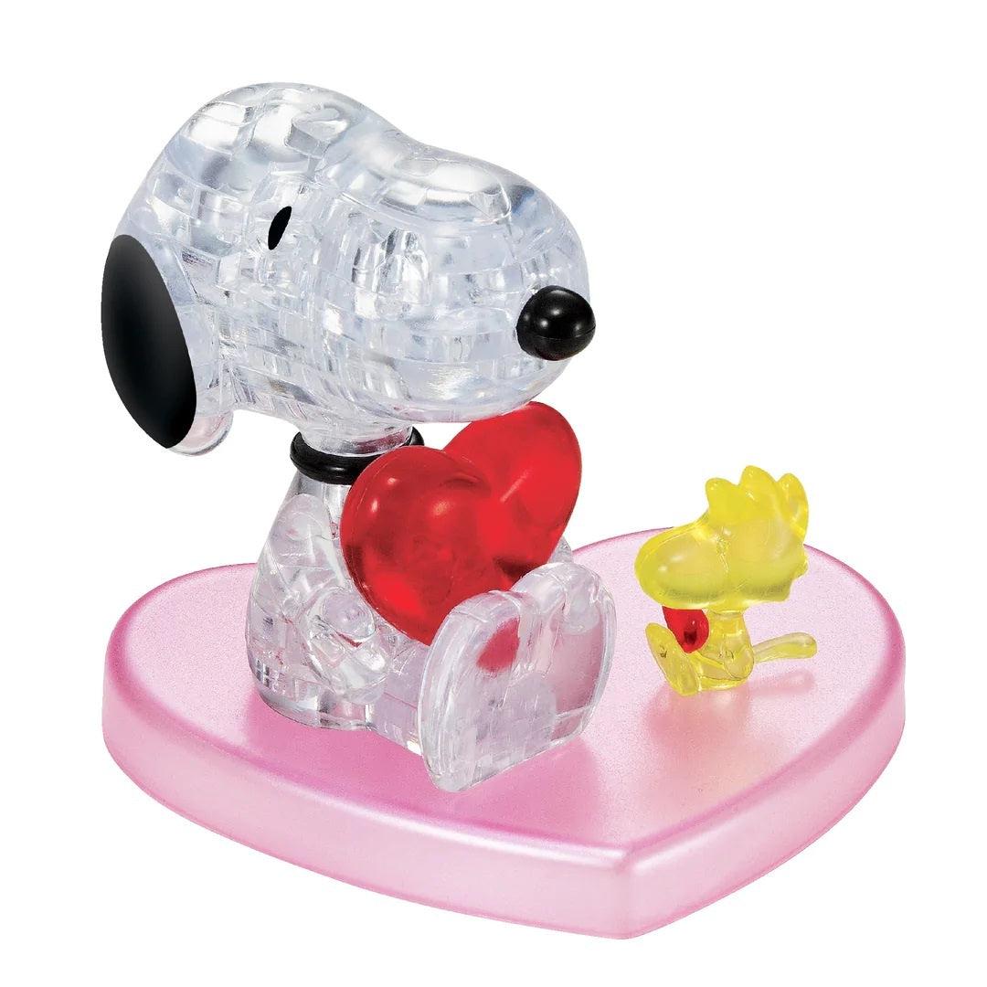 3D CRYSTAL | SNOOPY HUG HEART