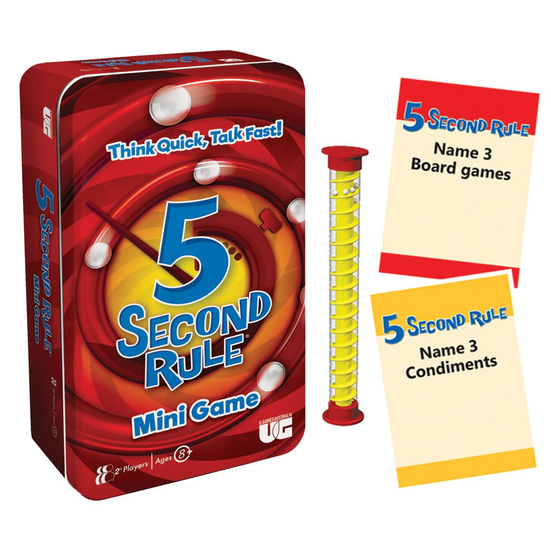 5 SECOND RULE CARD GAME TIN