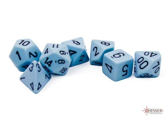 CHESSEX 7 DICE SET | BLUE/BLACK