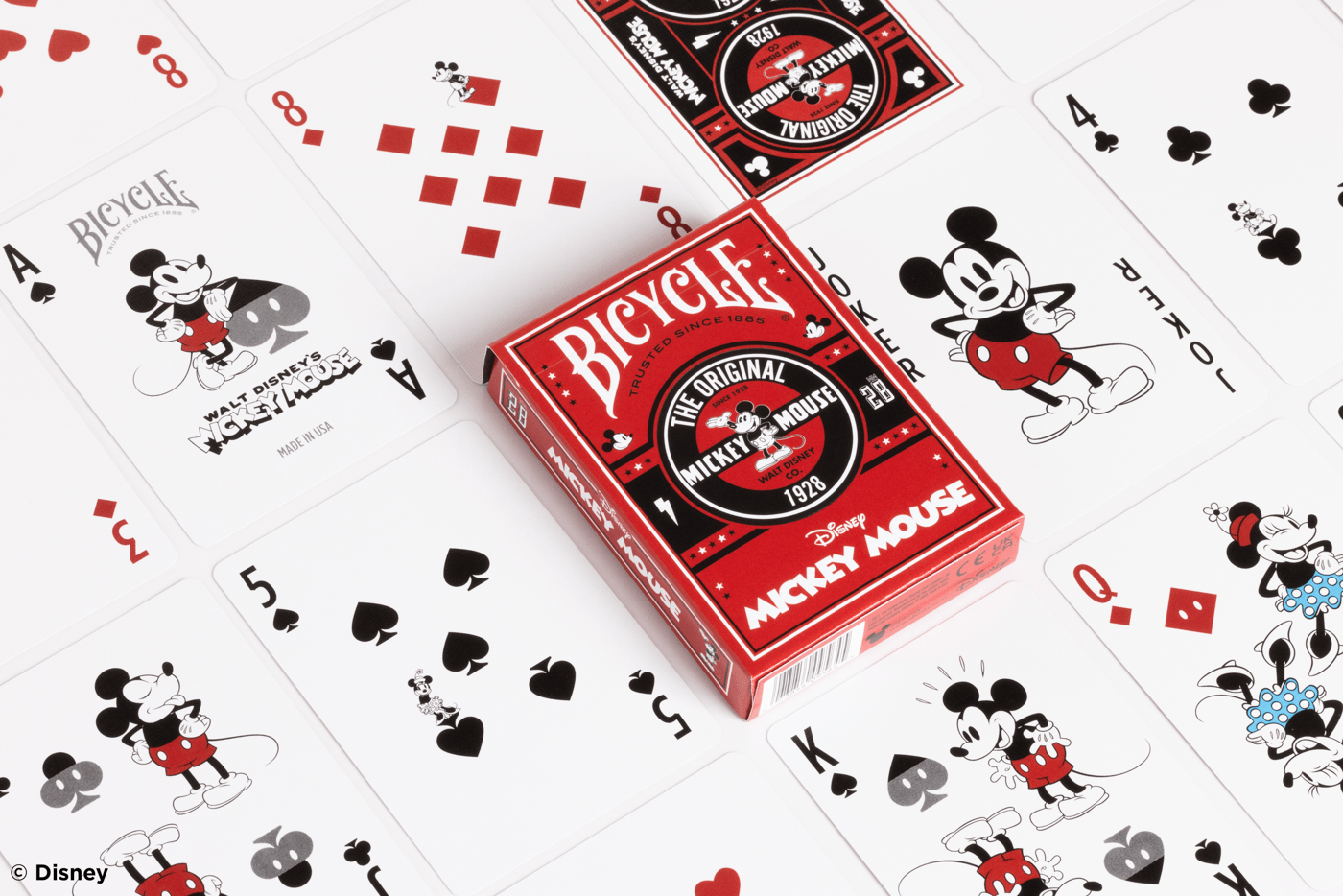 BICYCLE CARDS | DISNEY - CLASSIC MICKEY RED