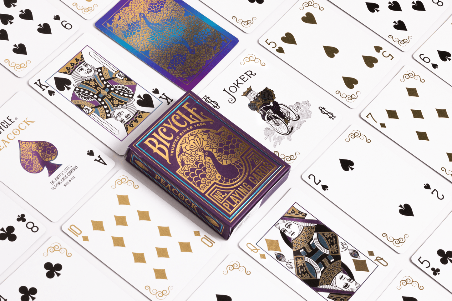 BICYCLE CARDS | PURPLE PEACOCK