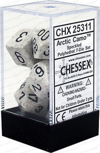 CHESSEX 7 DIE SET | ARCTIC CAMO