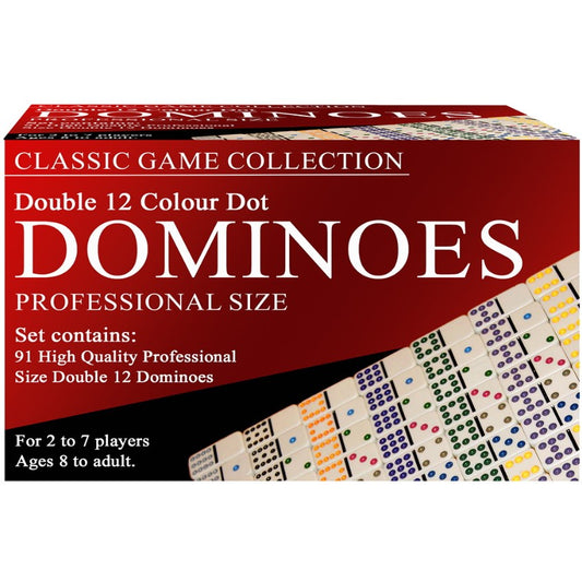 CLASSIC GAMES | DOMINOES COLOUR DOT D12