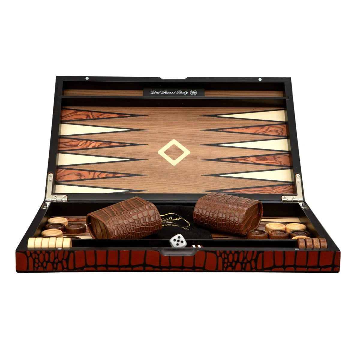 DAL ROSSI | BACKGAMMON 15" CROC DESIGN