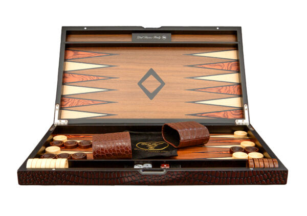 DAL ROSSI | BACKGAMMON 18" CROC DESIGN