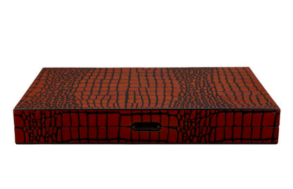 DAL ROSSI | BACKGAMMON 18" CROC DESIGN