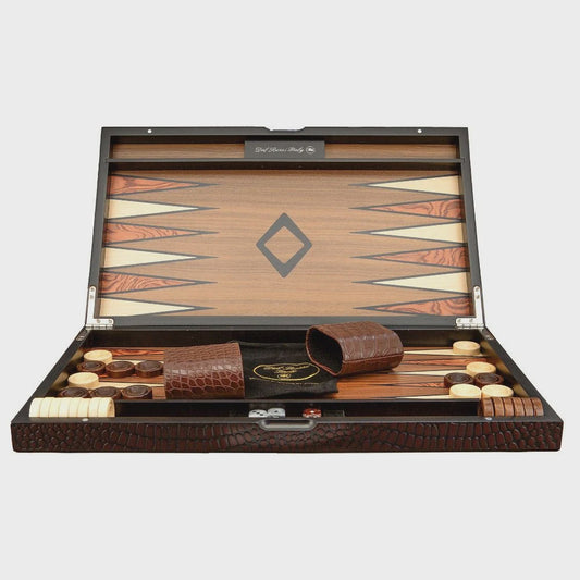 DAL ROSSI | BACKGAMMON 18" CROC DESIGN