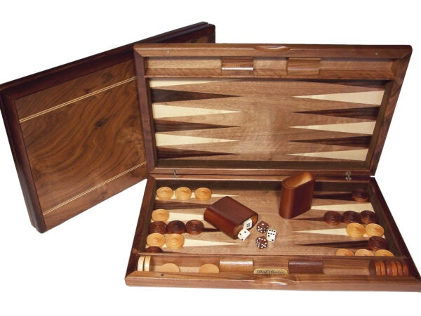 DAL ROSSI | BACKGAMMON 19" - BURL WOOD