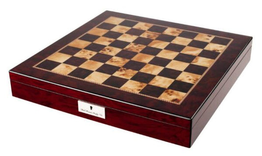 DAL ROSSI | CHESS BOX 20" 50cm HINGED - MAHOGANY GLOSS