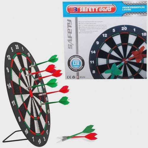 DART BOARD - SAFETY DARTS 41CM