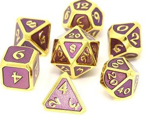 DIE HARD DICE POLYHEDRAL | MYTHICA GOLD AMETHYST