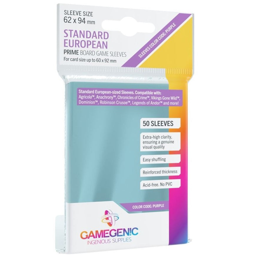 GAMEGENIC CARD SLEEVES | 50X STANDARD EUROPEAN 62 x 94mm