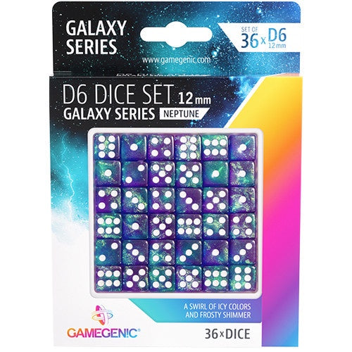 GAMEGENIC DICE | D6 12mm SET (36 PC) - GALAXY SERIES