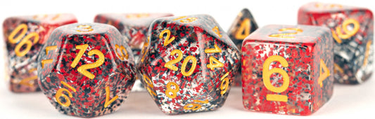 MDG 7 DIE SET | PARTICLE DICE RED - BLACK