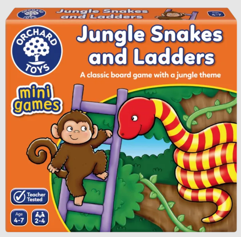 ORCHARD TOYS | MINI - JUNGLE SNAKES AND LADDERS