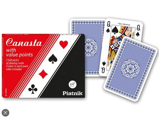 PIATNIK CARDS | CANASTA CARDS WITH VALUE POINT