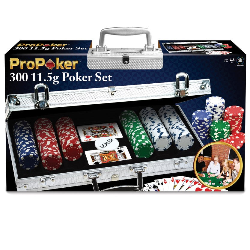 POKER SET | 300PC 11.5G CHIPS - ALUMINIUM CAS