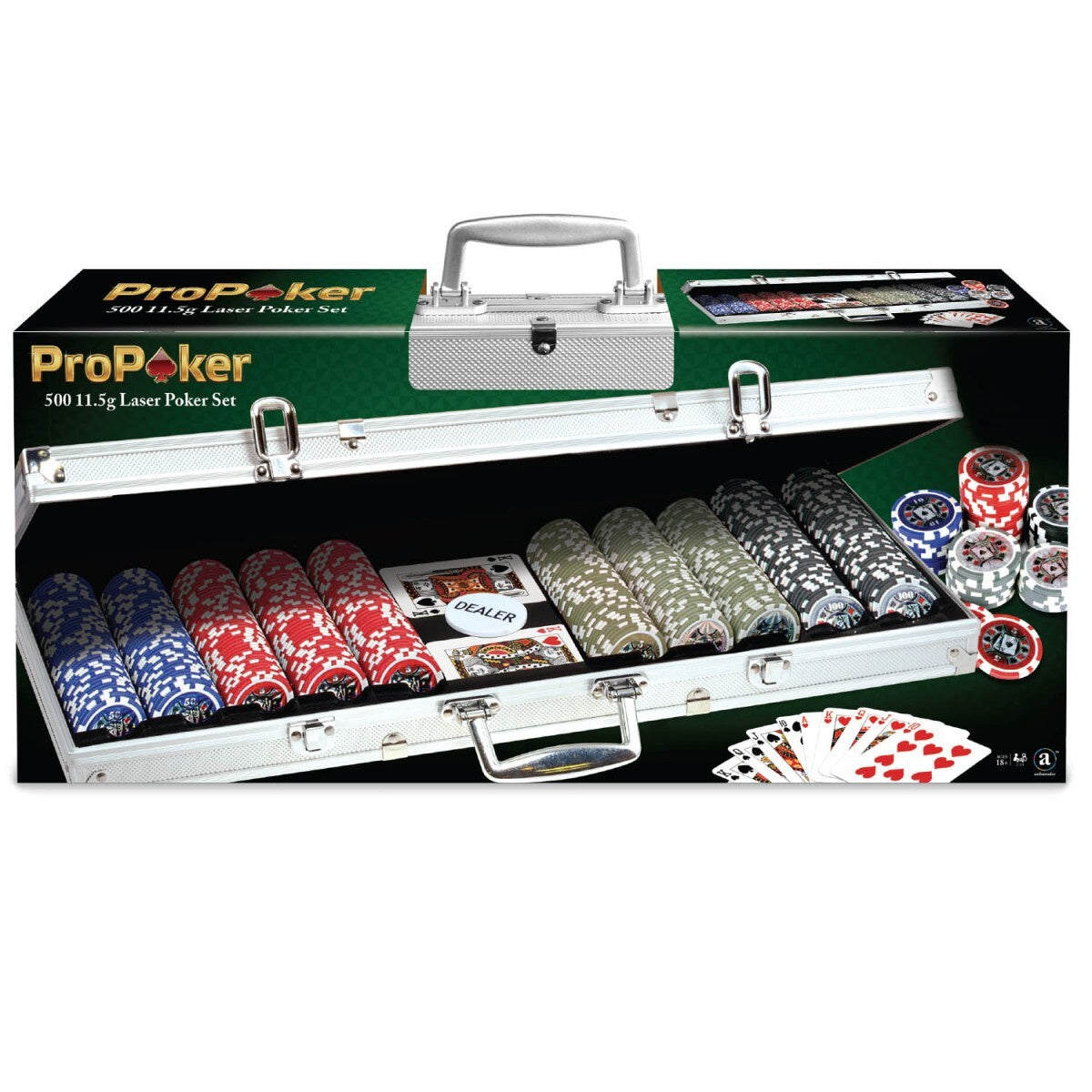 POKER SET | 500PC 11.5G CHIPS - ALUMINIUM CASE