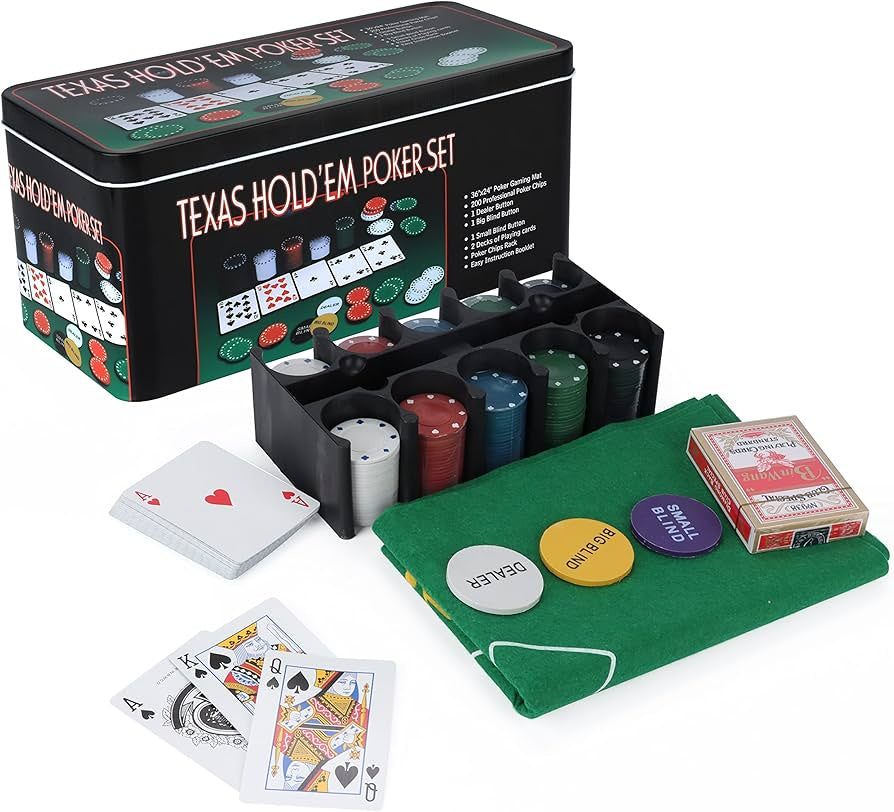 POKER SET | TEXAS HOLD EM 200 CHIPS