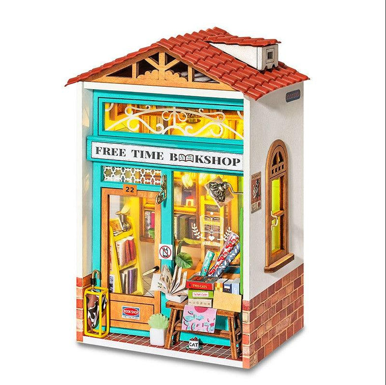 ROBOTIME DIY MINI HOUSE FREE TIME BOOKSHOP