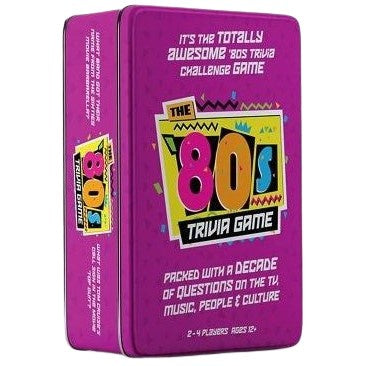 THE 80s TRIVIA GAME IN TIN