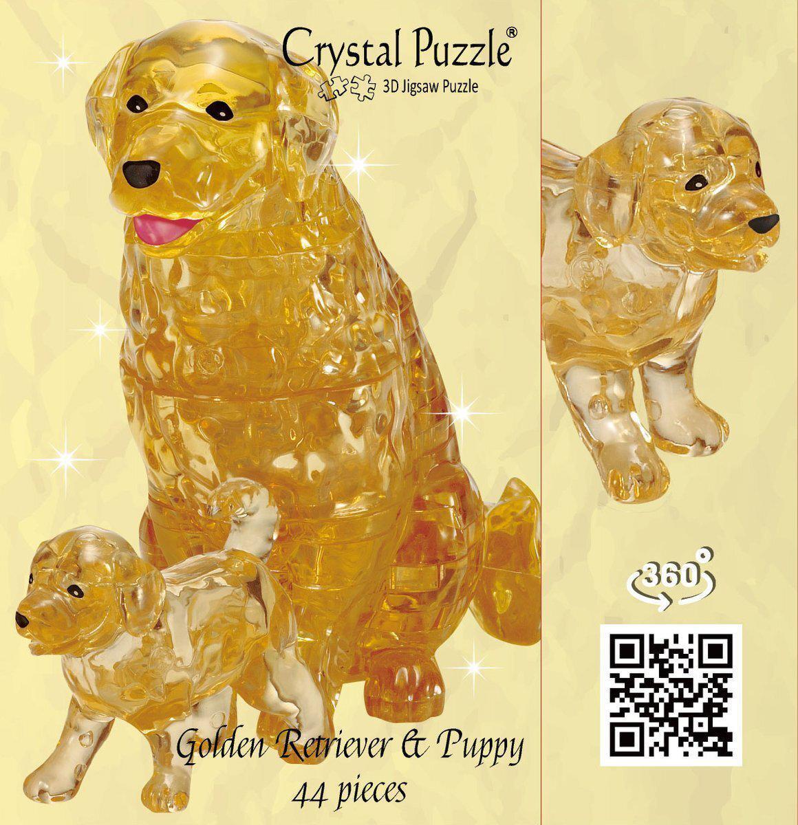 Bepuzzled 3D Dog and Puppy Crystal Puzzle