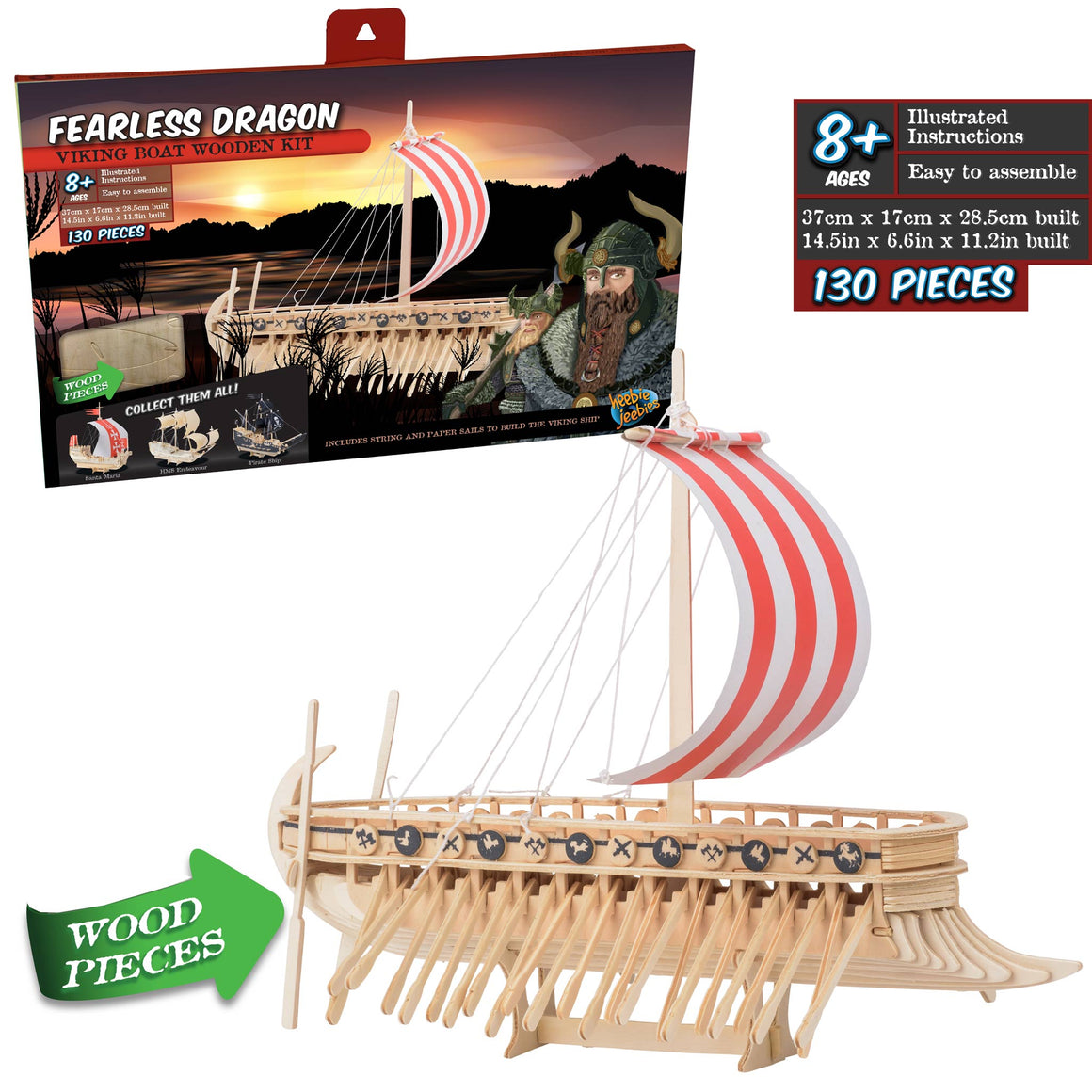 TIMBER BOAT STARTER PACK: VIKING BOAT